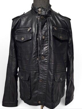 Nick Danger Faux Leather Moto Jacket